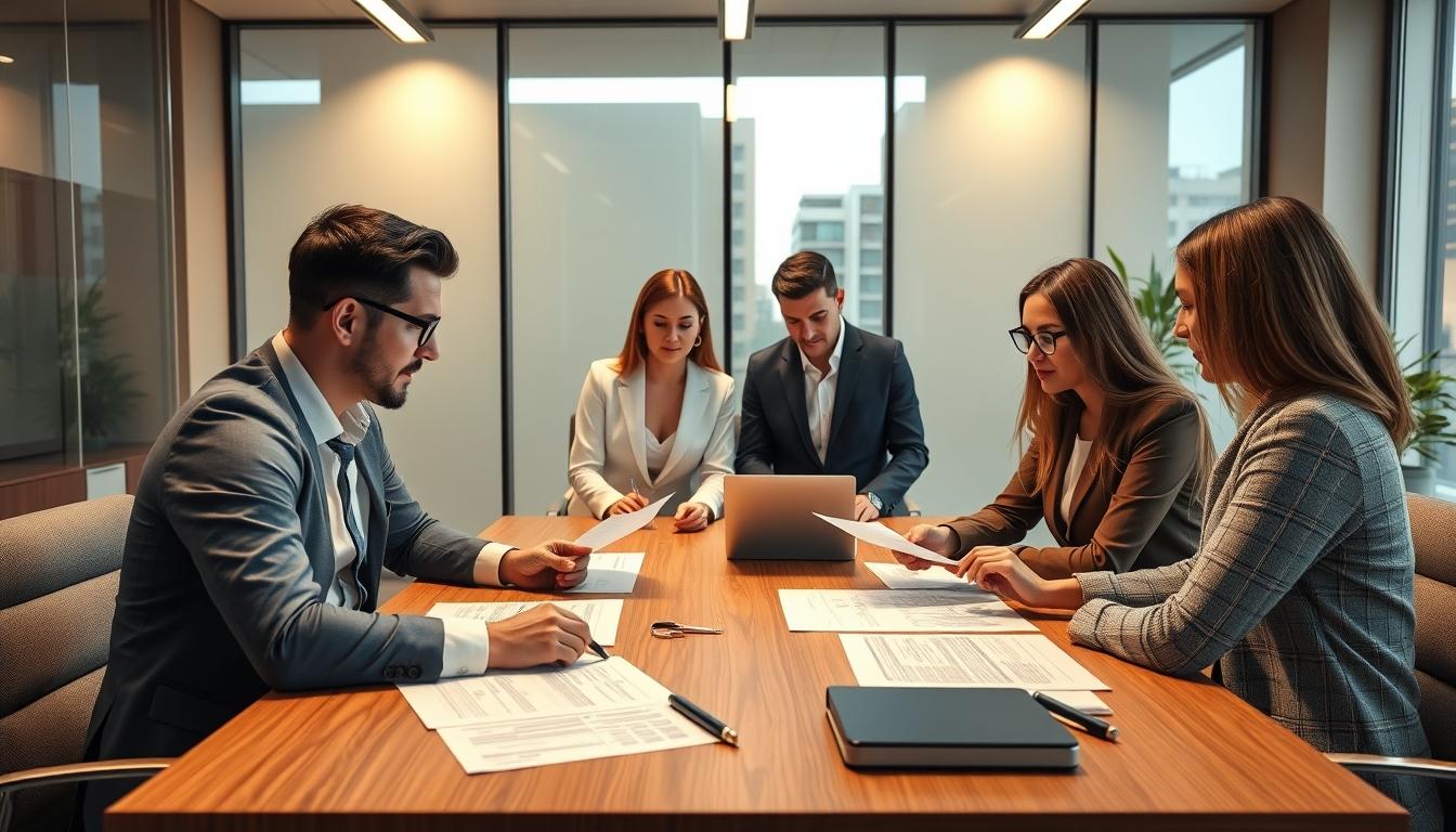 Senior legal team and family support